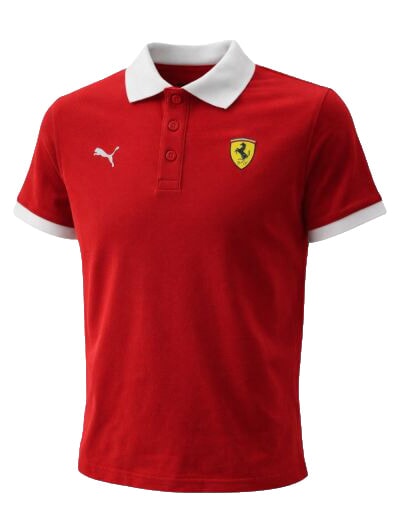 FERRARI RACE Tricou polo cu m&acirc;necă scurtă roșu de curse - Tricou copil