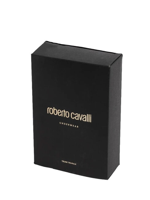 ALL-OVER ELASTIC GOLD Pachet de 3 perechi de boxeri negru - Slip pentru bărbați