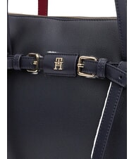 TOMMY HILFIGER TH BUCKLE Geantă de umăr albastru spațial - Genți femei - 5