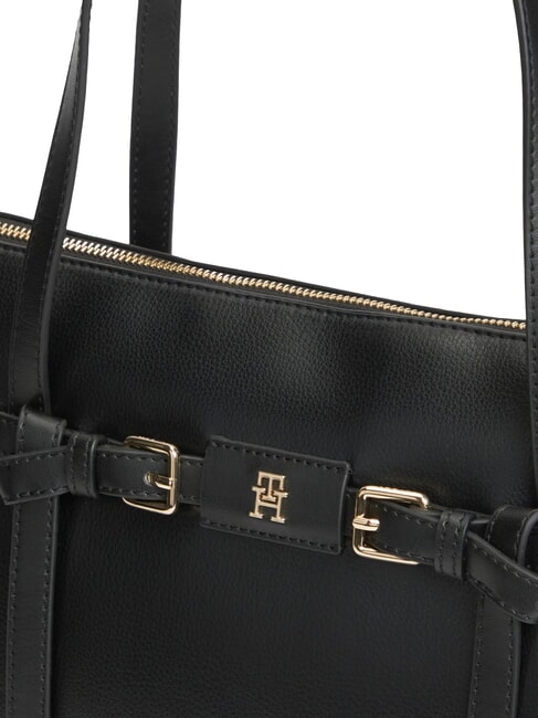 TH BUCKLE Geantă de umăr negru - Genți femei