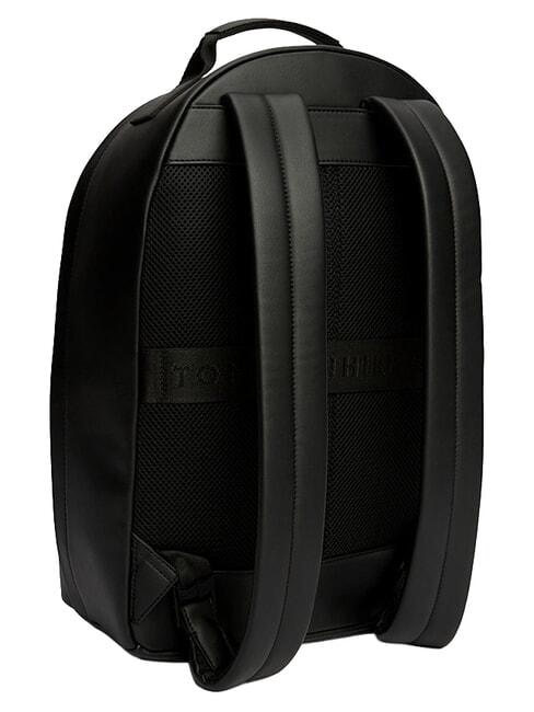 TH MODERN Rucsac cu buzunar frontal dublu negru - Rucsacuri pentru școală și timp liber
