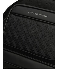 TOMMY HILFIGER TH MODERN Rucsac cu buzunar frontal dublu negru - Rucsacuri pentru școală și timp liber - 5