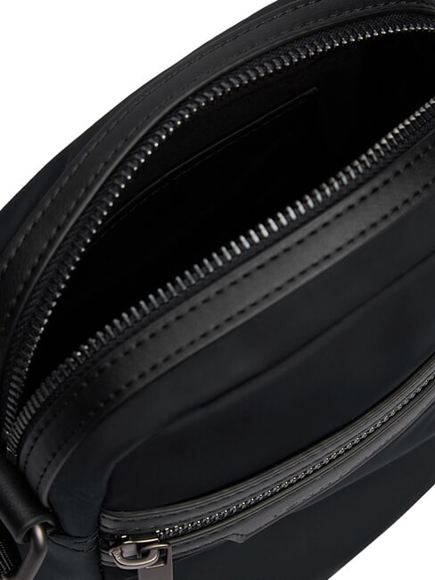 TH NYLON Geantă cu buzunar frontal negru - Genți de umăr bărbați