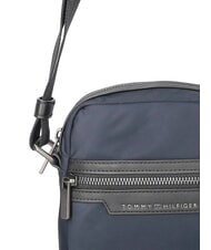 TOMMY HILFIGER TH NYLON Geantă cu buzunar frontal albastru spațial - Genți de umăr bărbați - 5