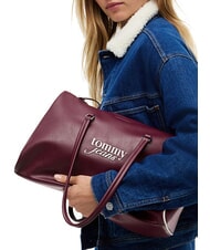 TOMMY HILFIGER TJW BOLD SCRIPT Geantă de umăr maro de lemn de trandafir - Genți femei - 2