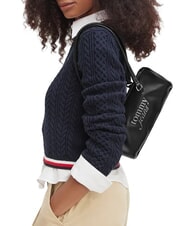 TOMMY HILFIGER TJW BOLD SCRIPT Geantă de umăr, m&acirc;ner dublu negru - Genți femei - 2