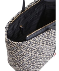 TOMMY HILFIGER TH JACQUARD Geantă de umăr albastru spațial - Genți femei - 4