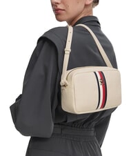 TOMMY HILFIGER TH CORP Geantă mini pentru cameră de umăr cremă moale - Genți femei - 2