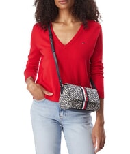 TOMMY HILFIGER TH JACQUARD Geantă de umăr albastru spațial - Genți femei - 2