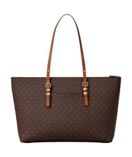 MICHAEL KORS QUINN Genți de umăr, cu m&acirc;ner dublu brun/ghindă - Genți femei - 4