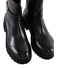 GAUD&Igrave; LESLEY Ghete din piele pentru gleznă BLACK - Pantofi femei - 4