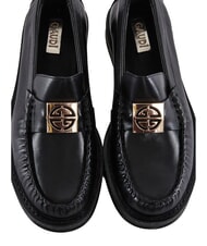 GAUD&Igrave; LUDMILLA Mocasini din piele BLACK - Pantofi femei - 5