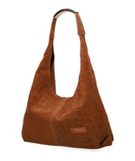 MY BEST BAG ELLISSE CROCO SUEDE Geantă de umăr, piele cognac - Genți femei - 3