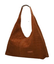 MY BEST BAG ELLISSE CROCO SUEDE Geantă de umăr maxi cognac - Genți femei - 3