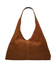 MY BEST BAG ELLISSE CROCO SUEDE Geantă de umăr maxi cognac - Genți femei - 4
