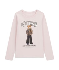 GUESS KIDS Tricou cu m&acirc;necă lungă liliac romantic - Tricou copil - 5