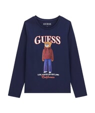 GUESS KIDS Tricou cu m&acirc;necă lungă albastru &icirc;nnegrit - Tricou copil - 5