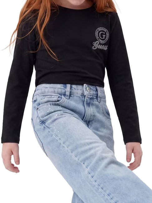 KIDS Tricou cu m&acirc;necă lungă jetbla - Tricou copil
