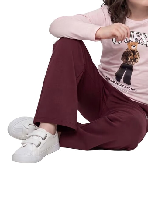 KIDS Tricou cu m&acirc;necă lungă liliac romantic - Tricou copil