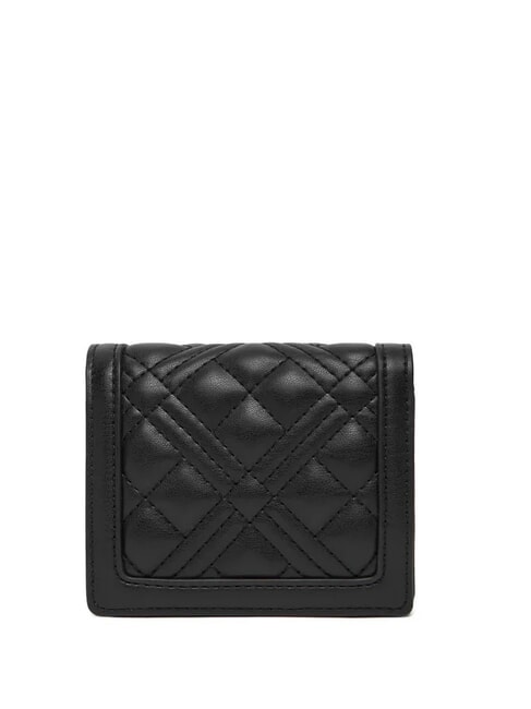 QUILTED Portofel mini lac negru - Portofele femei
