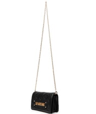 LOVE MOSCHINO QUILTED Portofel/clutch cu curea de umăr negru - Portofele femei - 3
