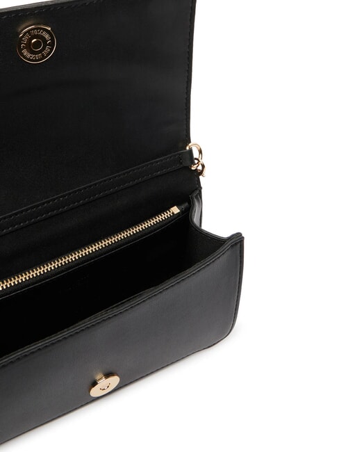 QUILTED Portofel/clutch cu curea de umăr negru - Portofele femei