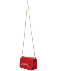 LOVE MOSCHINO QUILTED Portofel/clutch cu curea de umăr RED - Portofele femei - 3