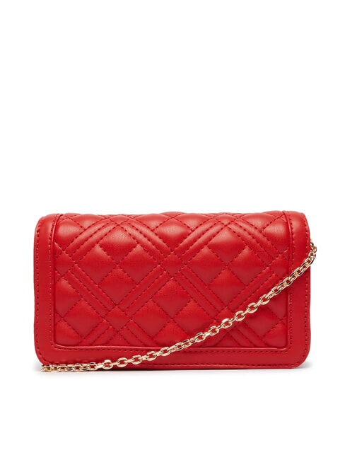 QUILTED Portofel/clutch cu curea de umăr RED - Portofele femei