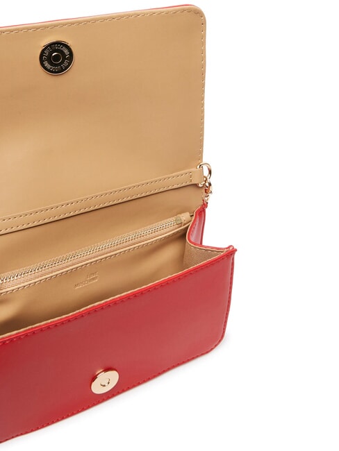 QUILTED Portofel/clutch cu curea de umăr RED - Portofele femei