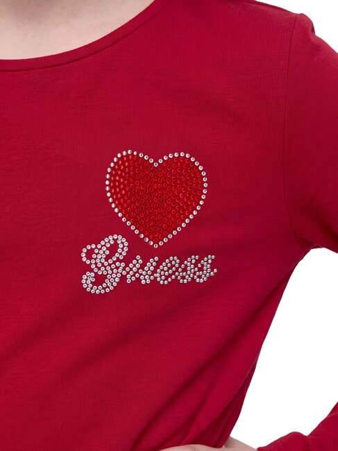 KIDS Tricou cu m&acirc;necă lungă suc de sfeclă roșie - Tricou copil