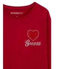 GUESS KIDS Tricou cu m&acirc;necă lungă suc de sfeclă roșie - Tricou copil - 5