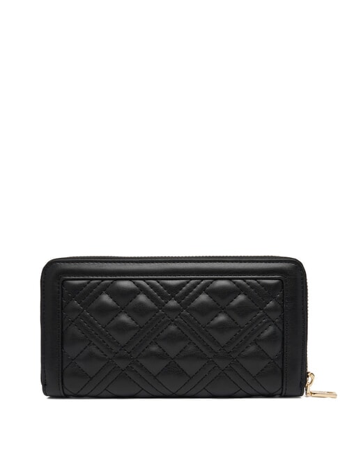 QUILTED Portofel cu fermoar negru - Portofele femei