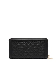 LOVE MOSCHINO QUILTED Portofel cu fermoar negru - Portofele femei - 3