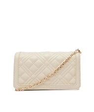 LOVE MOSCHINO QUILTED Portofel/clutch cu curea de umăr fildeş - Portofele femei - 3