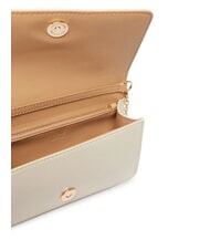 LOVE MOSCHINO QUILTED Portofel/clutch cu curea de umăr fildeş - Portofele femei - 4