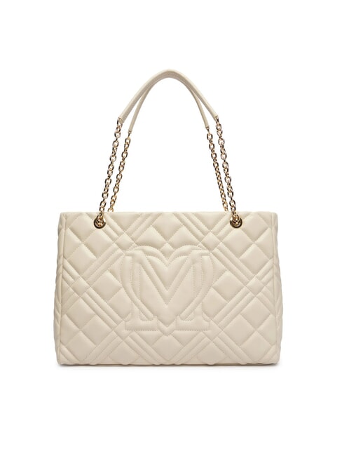 QUILTED Geantă de umăr fildeş - Genți femei