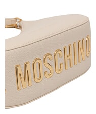 LOVE MOSCHINO GIANT Geantă mini cu curea de umăr fildeş - Genți femei - 4