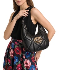 LOVE MOSCHINO EMBOSSED Q Geantă de umăr negru - Genți femei - 2
