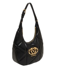 LOVE MOSCHINO EMBOSSED Q Geantă de umăr negru - Genți femei - 3