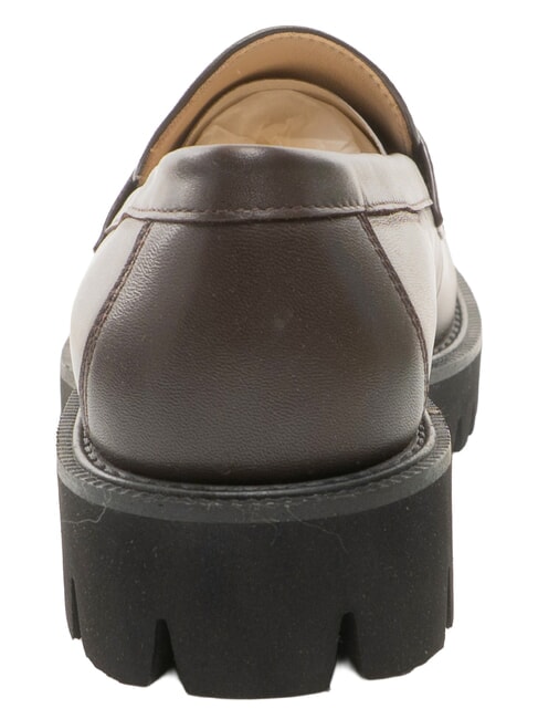 TANK Mocasini din piele ciocolată - Pantofi femei