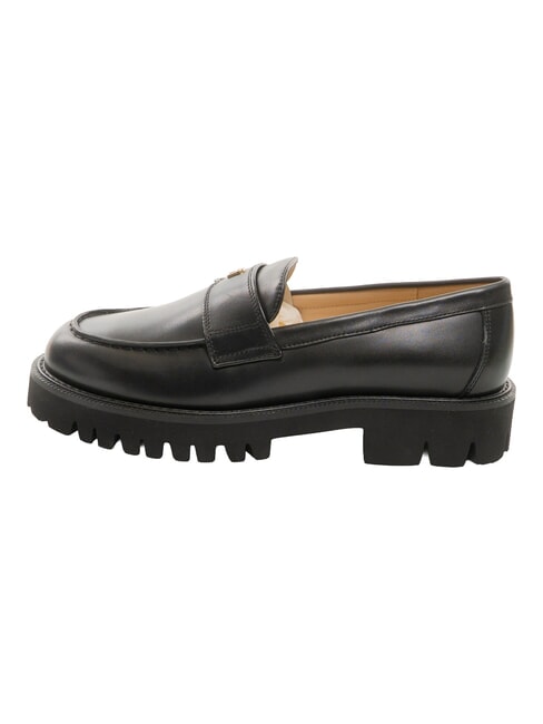 TANK Mocasini din piele negru - Pantofi femei