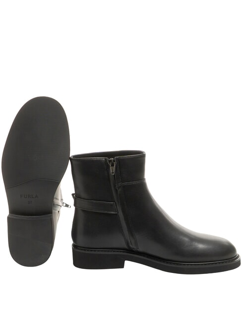 FROST  Ghete din piele pentru gleznă negru - Pantofi femei