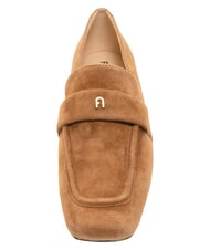 FURLA SIGNATURE  Mocasini din piele &icirc;ntoarsă coniac - Pantofi femei - 5