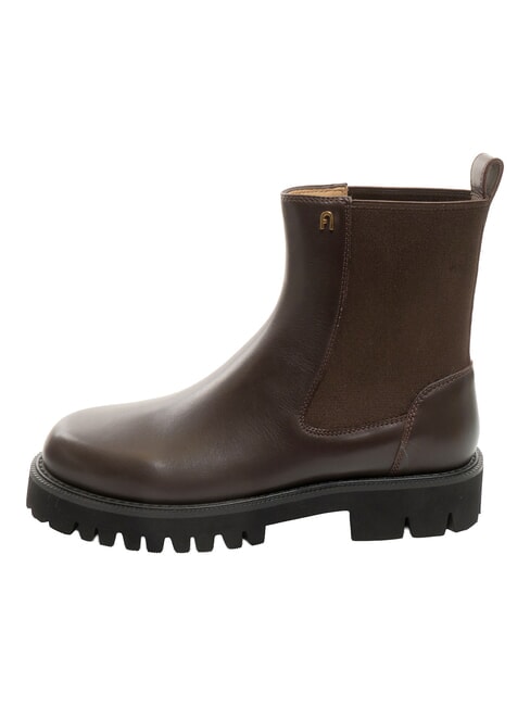 TANK Ghete cu toc de 3,5 cm ciocolată - Pantofi femei