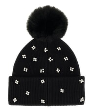 GUESS KNITTED Pălărie cu pompoane BLACK - Căciuli - 2