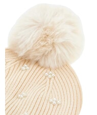 GUESS KNITTED Pălărie cu pompoane aproape alb - Căciuli - 4