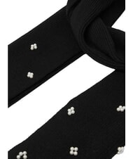 GUESS KNITTED Eșarfă cu sclipici BLACK - Eșarfe - 3