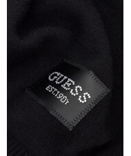 GUESS KNITTED Eșarfă cu logo BLACK - Eșarfe - 2