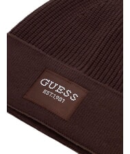 GUESS KNITTED Pălărie cu manșetă maro amar - Căciuli - 3