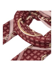 GUESS PRINTED Eșarfă cu logo Bordeaux - Eșarfe - 2